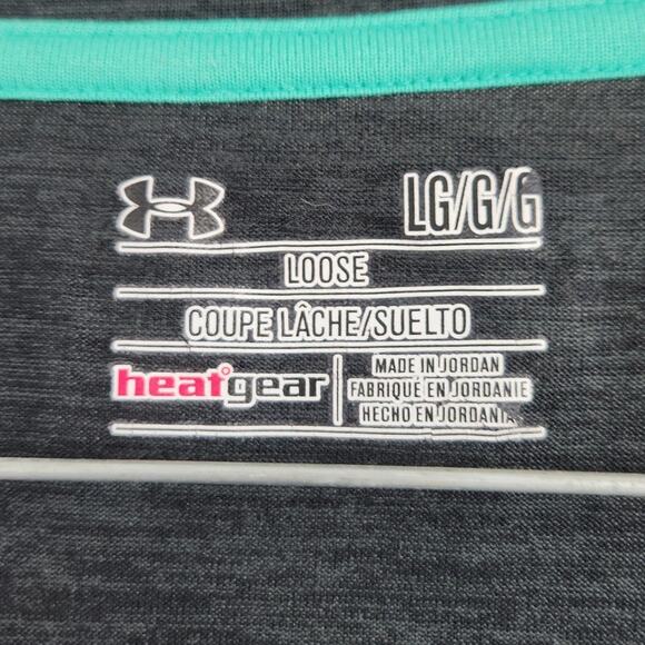 Under Armour Gray Short Sleeve Top - Women's Large - Picture 3 of 5